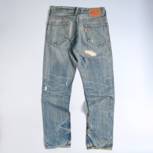 Rush hour distressed denim embroidery jeans (japan) - Picture 4 of 7